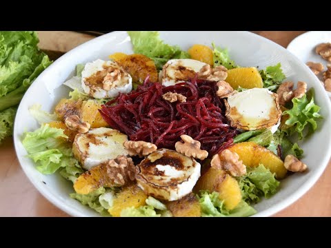 💚 Ensalada de remolacha queso y naranja FÁCIL Y DELICIOSA