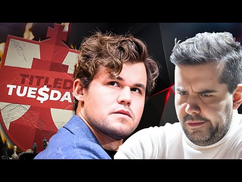 Sila Nanaman Sa Last Round? HATI Nanaman Ba? | Nepo vs Carlsen Titled Tuesday January 1st Week 2025