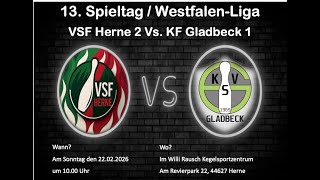 Westfalen-Liga 13. Spieltag Saison 2025/2026 VSF Herne 2 vs KF Gladbeck 1