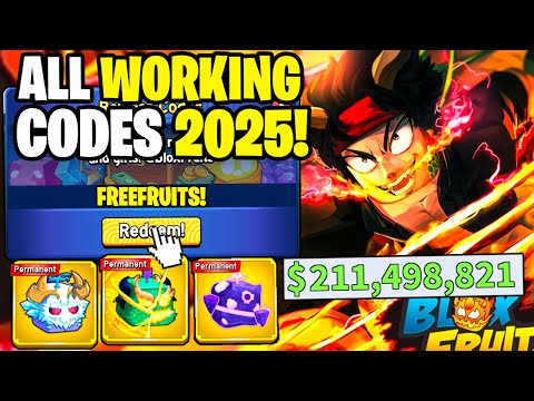 *NEW* ALL WORKING CODES FOR BLOX FRUITS IN 2025! ROBLOX BLOX FRUITS CODES