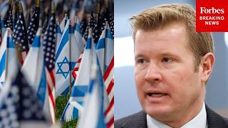 YouTube video thumbnail:  'It Is Fundamental Morality': Tim Sheehy Urges US To Maintain Strong Ties With Israel