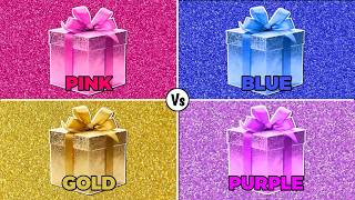 ✨️Choose Your Gift From 4 🎁 ( Pink, Blue, Gold & Purple ) 🤔  Lucky Are You ?