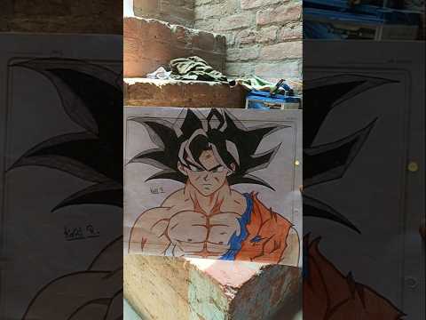 how to draw Goku drawing #drawing #art #anime #shorts #goku #like #comment