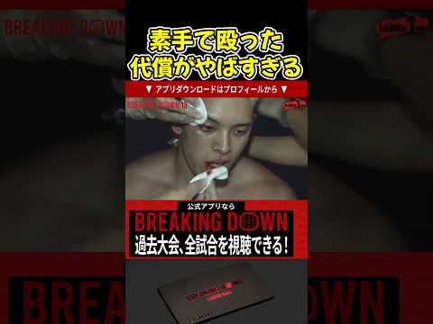 メカ君とガチの素手で殴り合いしたタイセイの代償がやばすぎる！【ブレイキングダウン/BreakingDown/朝倉未来/オーディション/ブレイキングダウン13】#shorts