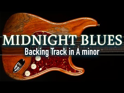 Midnight Blues Backing Track in A minor | SZBT 1071