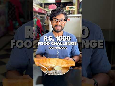 Just ₹1000 For A Day Of Best Food In Karnataka!! 🤯🍛