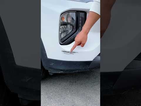When I accidentally scratched my bumper while turning and reversing, I put this strip on my bumper,