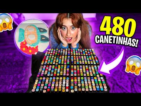 Pintando BOBBIE GOODS AO CONTRÁRiO com o MAiOR KiT de CANETiNHAS do MUNDO!!!