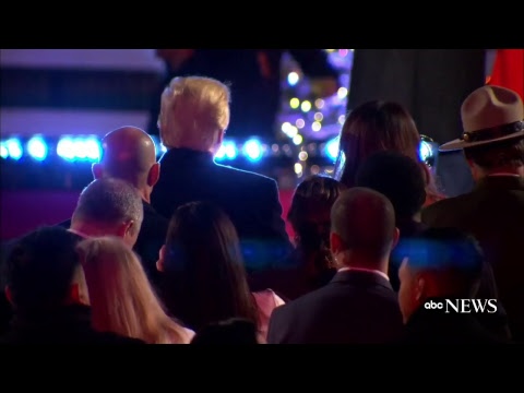 National Christmas Tree lighting 2017 attended by President Donald Trump, First Lady Melania Trump