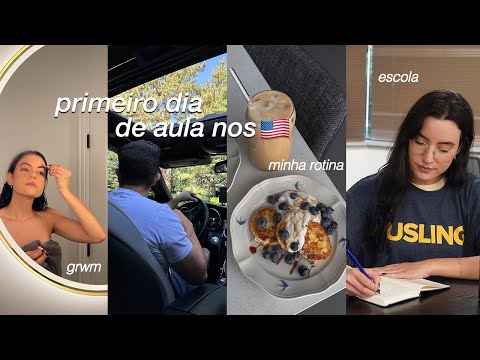 meu primeiro dia de aula no Intercâmbio 🇺🇸 || rotina, tour pela escola & mais