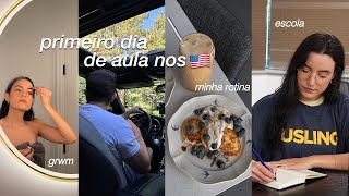 meu primeiro dia de aula no Intercâmbio 🇺🇸 || rotina, tour pela escola & mais
