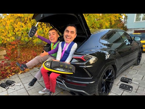 Mr. Joe & Mr. Joker Found Car Keys to Lamborghini Urus on Camaro Kids Video