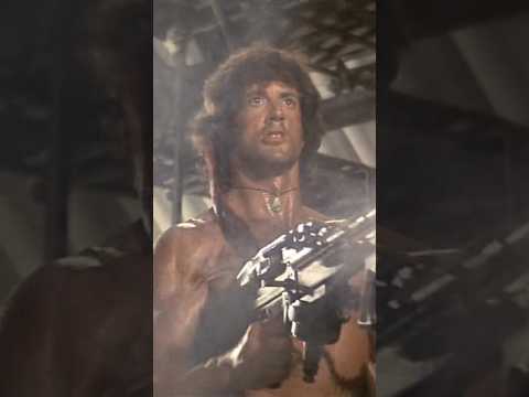 Sylvester Stallone uses a M60E3. Richard Crenna. Charles Napier. Rambo: First Blood Part II (1985).