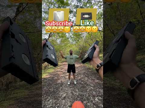 What a ASMR Catch Clash: TOWEL vs. VHS — 4 Ball Showdown!📼🧻                           #shorts