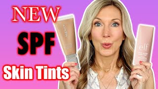 ELF Halo Glow SPF 50 VS MERIT The Uniform SPF 45 | BATTLE of the NEW SPF Skin Tints!