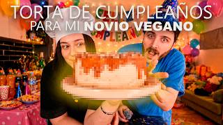 MI NOVIO ME ENCARGÓ ESTA TORTA VEGANA PARA SU CUMPLEAÑOS🎂🎉