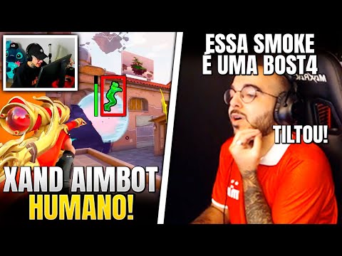 SACY TILTOU COM TIME APÓS PERDER O ROUND! XAND ATIVOU AIMBOT HUMANO DE OPERATOR - VALORANT CLIPS