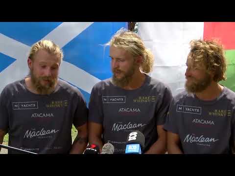 YouTube video thumbnail: Scottish Brothers Claim new Record for Pacific Rowing