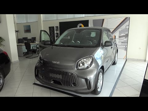 The SMART for rour electric drive car interior exterior walkaround
