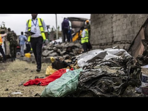YouTube video thumbnail: Air Ambulance Crashes Near Kenya's Capital Killing 6