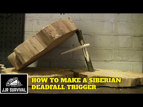 How to make a siberian deadfall trap trigger