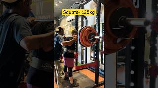 BARBELL SQUATS-125kg #gym #fitness #motivation #fitnessmotivation #bareilly #squat #legday #legs