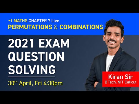 Live Class 11 Maths | Permutation and Combination | By Kiran Sir