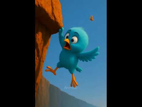 The chick almost fell 😱🐥 #shorts #cute #chicks #butterfly #monkey