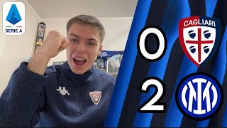 PRIMO GOL DI PIO E TRE PUNTI! SERATA PERFETTA!!! | CAGLIARI-INTER 0-2