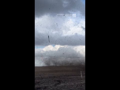 Long, Lanky Lasso Of A Tornado Leaps Across Iowa Landscape