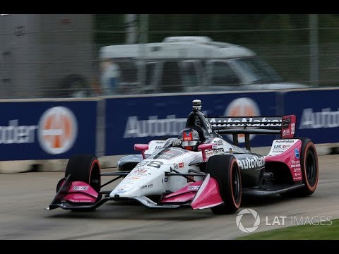 Marco Andretti's Wet Track drive with Slick Tyres (2019 Detroit GP)