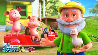 🎶 Om MacDonald dan Hewan Ternaknya 🐄🐑 | Lagu Anak Edukatif & Ceria | LooLoo Bahasa Indonesia 🐔🎶