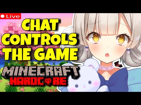 I Bet You Can't Kill Me In Minecraft 😋💗【 MINECRAFT: HARDCORE | CHAT CONTROLS THE GAME 】