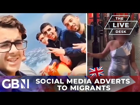 Exclusive Migrant Footage | Smugglers using party footage of British girls in adverts to migrants