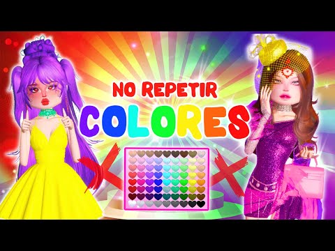 ¡DRESS TO IMPRESS PERO *NO PUEDES REPETIR COLORES* ❌​ // Roblox