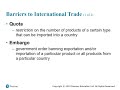Trade Barriers and Protectionism Concepts