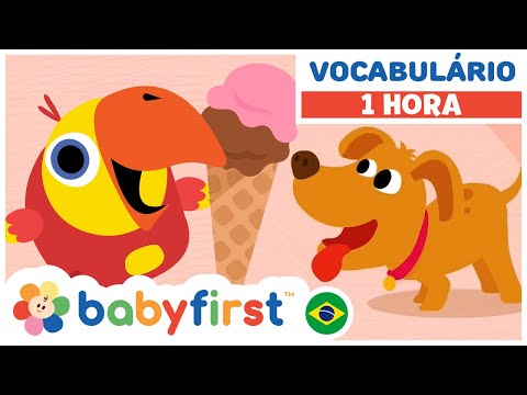 Vídeos Educativos para Crianças | Aprender animais | Jogos para bebês com Larry | 1 Hora | BabyFirst