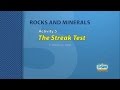 Streak Test and Mineral Identification