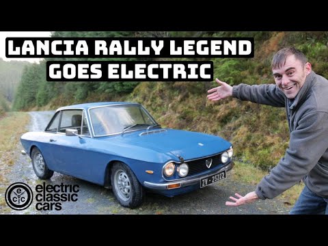 Electric Lancia Fulvia - Revisits its rallying roots in the forests of Wales.