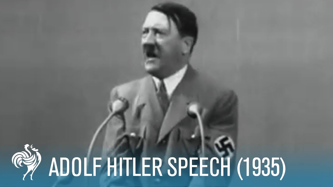 Adolf Hitler Speaking To Mass Crowds (1930-1939)