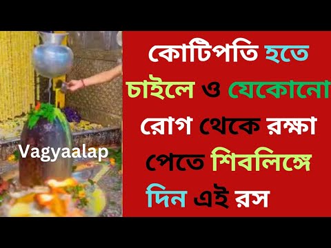 কোটিপতি হতে চাইলে ও যেকোনো রোগ থেকে রক্ষা পেতে শিবলিঙ্গে দিন এই রস