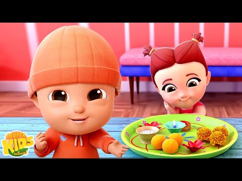 Happy Raksha Bandhan Song, रक्षाबंधन का त्योहार, Festive Hindi Song for Kids and Rhymes