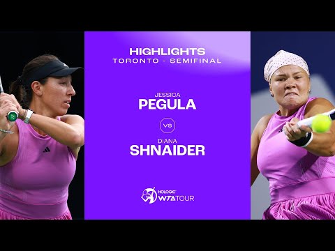 Jessica Pegula vs. Diana Shnaider | 2024 Toronto Semifinal | WTA Match Highlights