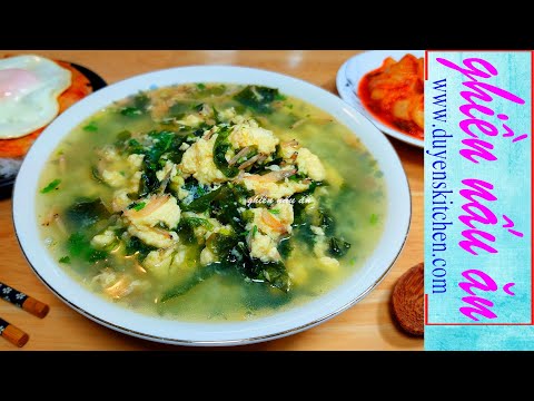 Bữa Cơm 2 Món Gọn Nhẹ | Canh Trứng Rong Biển By Duyen's Kitchen | Ghiền nấu ăn