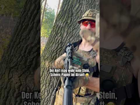 Da mag wohl jemand kein Stein, Schere, Papiere im Airsoft ‼️😂 #airsoft #airsoftshorts #airsoftfunny
