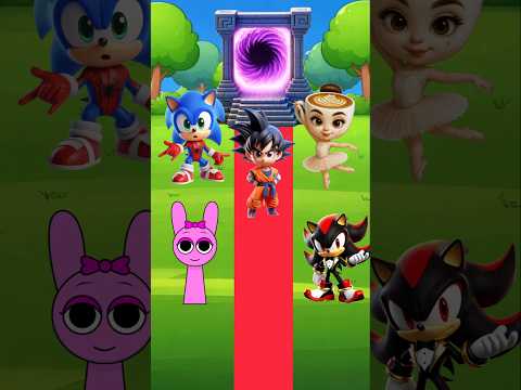 Sonic y Pinki Pelean en Equipo!!! #sonic #shadow #amyrose #sprunki #ballerinacappuccina #goku