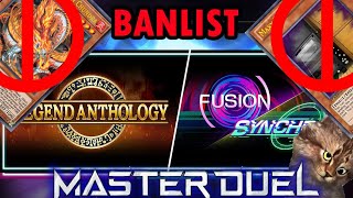 Banlist Evento Legend Anthology y Fusion x Synchro Festival Top Deck M