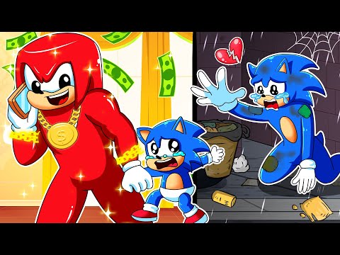 Poor Sonic Dad & Rich Shadows Dad!! - Rich And Poor - Sonic The Hedgehog 3 Animation