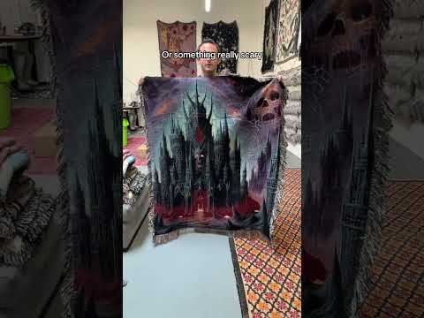 Goth gf #art #blanket #decor #gift #smallbusiness #goth #gf