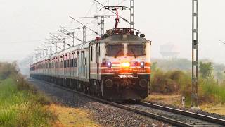 Early Morning Rush on Rails - Electric and Diesel Trains in Action